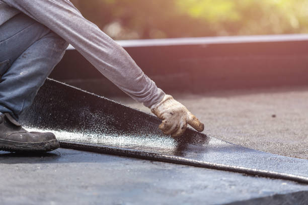 Professional Basement Waterproofing technician working in Albany, OH